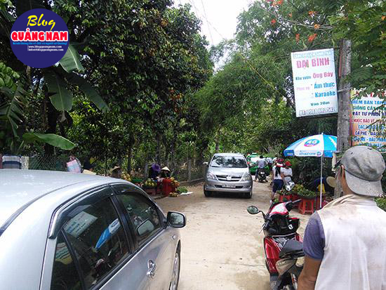 Mùa này, rất đông du khách đến Đại Bình nên tình trạng kẹt xe thường xuyên xảy ra. Ảnh: C.N